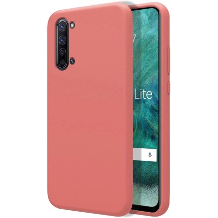 Funda Silicona Líquida Ultra Suave para Oppo Find X2 Lite color Rosa