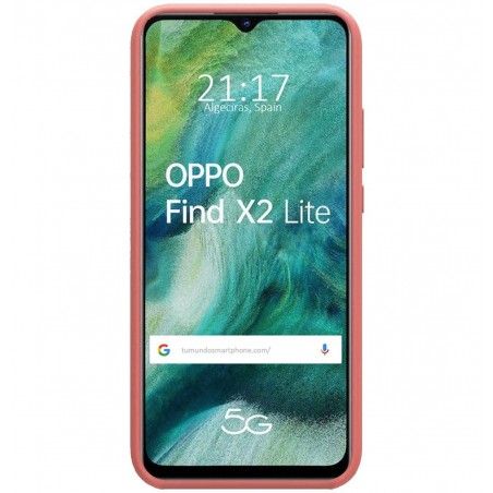 Funda Silicona Líquida Ultra Suave para Oppo Find X2 Lite color Rosa