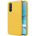 Funda Silicona Líquida Ultra Suave para Oppo Find X2 Neo color Amarilla