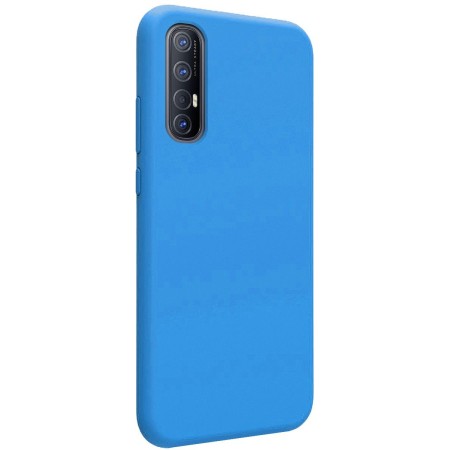 Funda Silicona Líquida Ultra Suave para Oppo Find X2 Neo color Azul