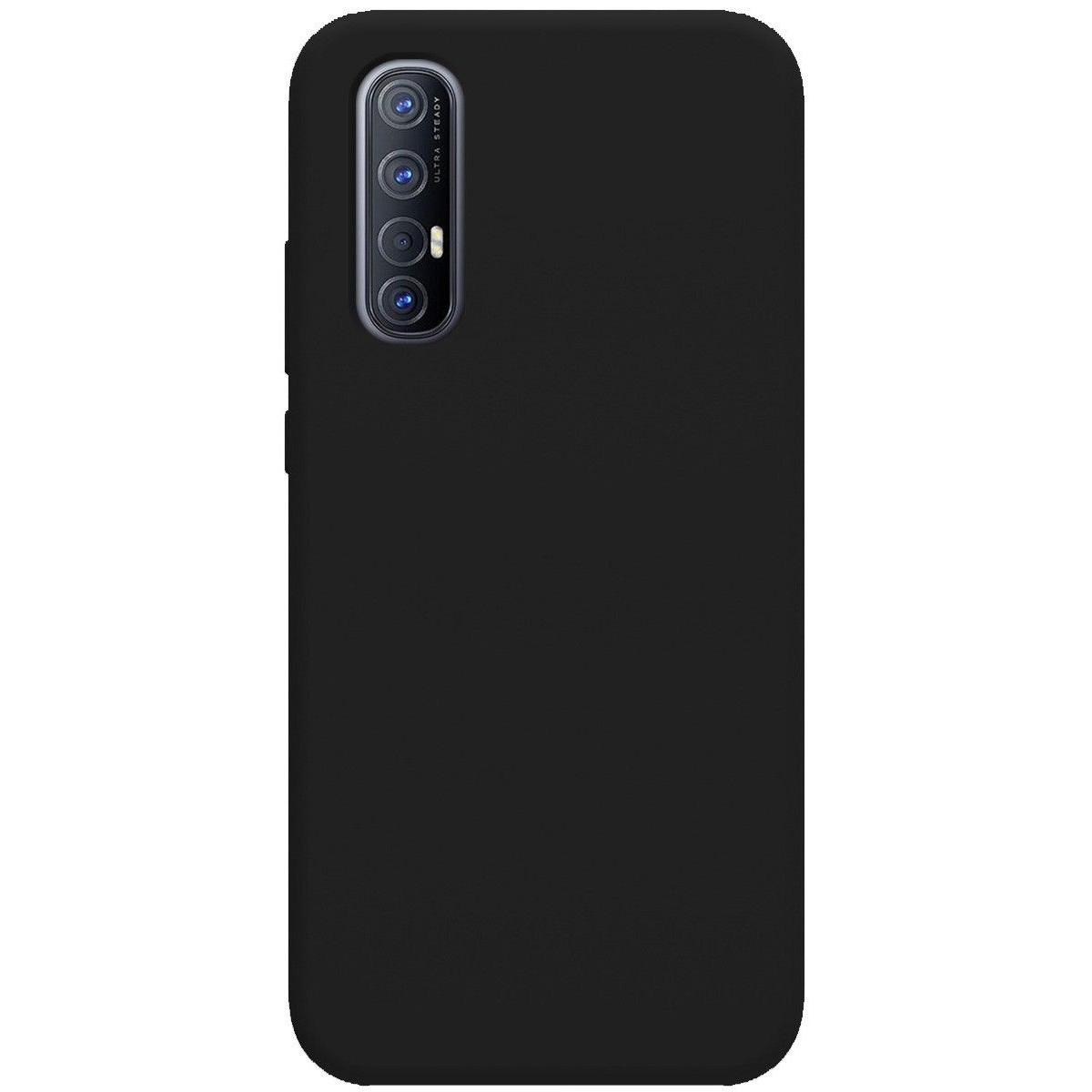 Funda Silicona Líquida Ultra Suave para Oppo Find X2 Neo color Negra