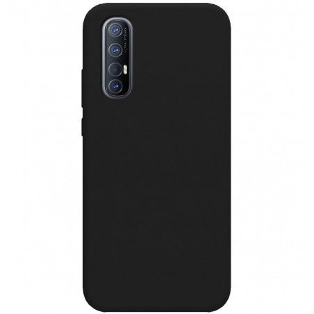 Funda Silicona Líquida Ultra Suave para Oppo Find X2 Neo color Negra