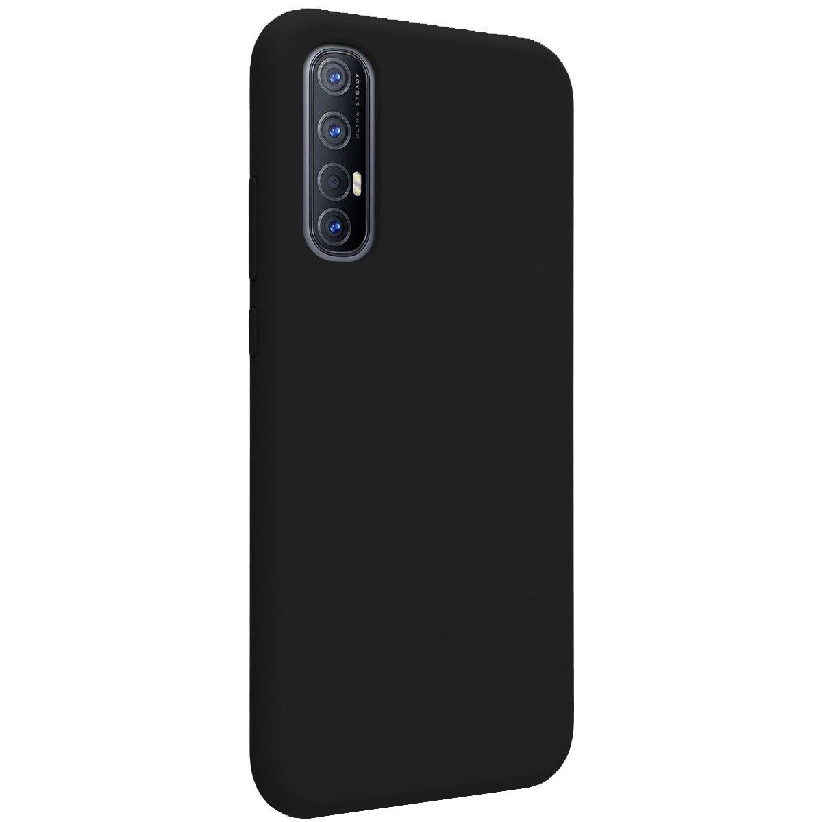 Funda Silicona Líquida Ultra Suave para Oppo Find X2 Neo color Negra