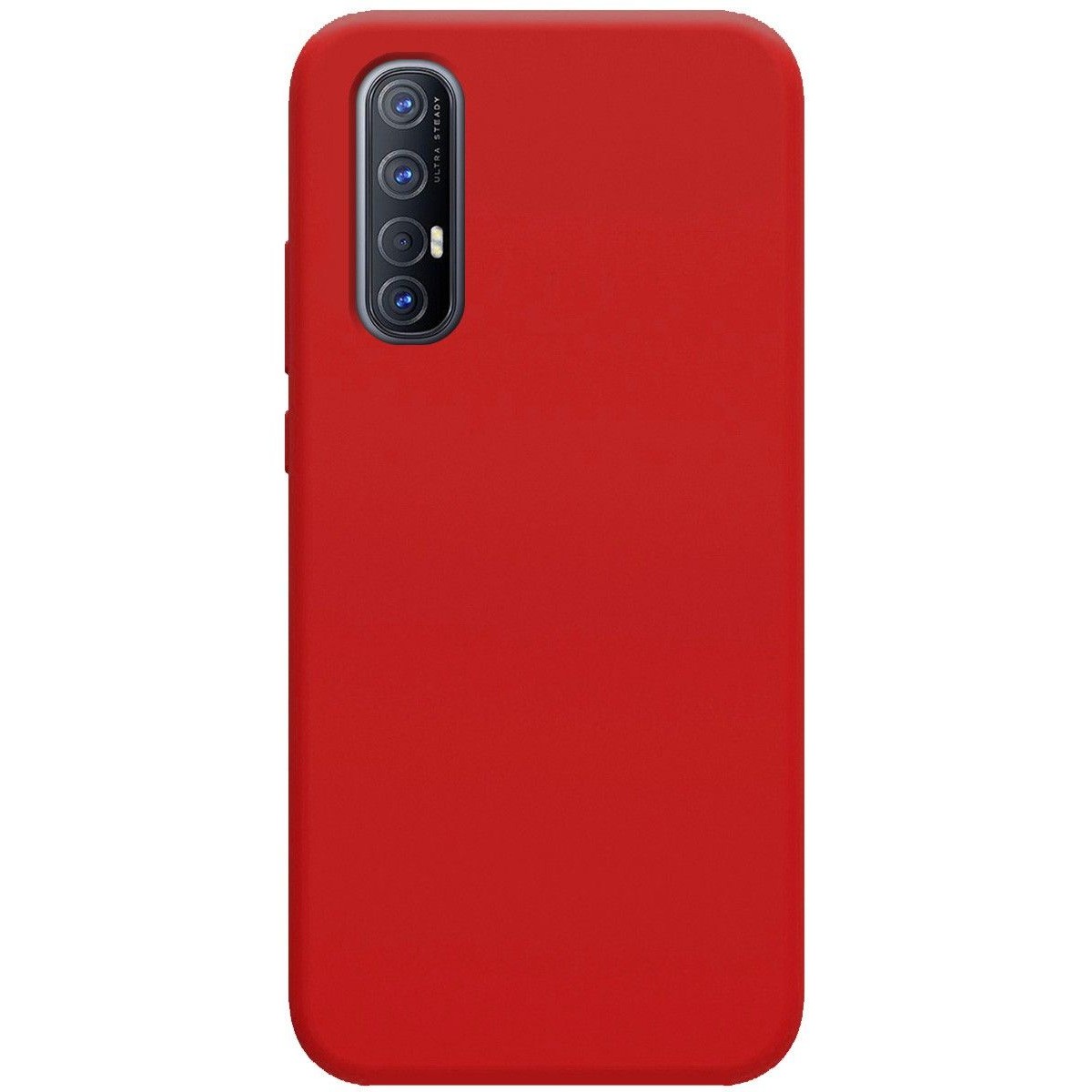Funda Silicona Líquida Ultra Suave para Oppo Find X2 Neo color Roja