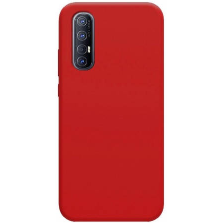 Funda Silicona Líquida Ultra Suave para Oppo Find X2 Neo color Roja