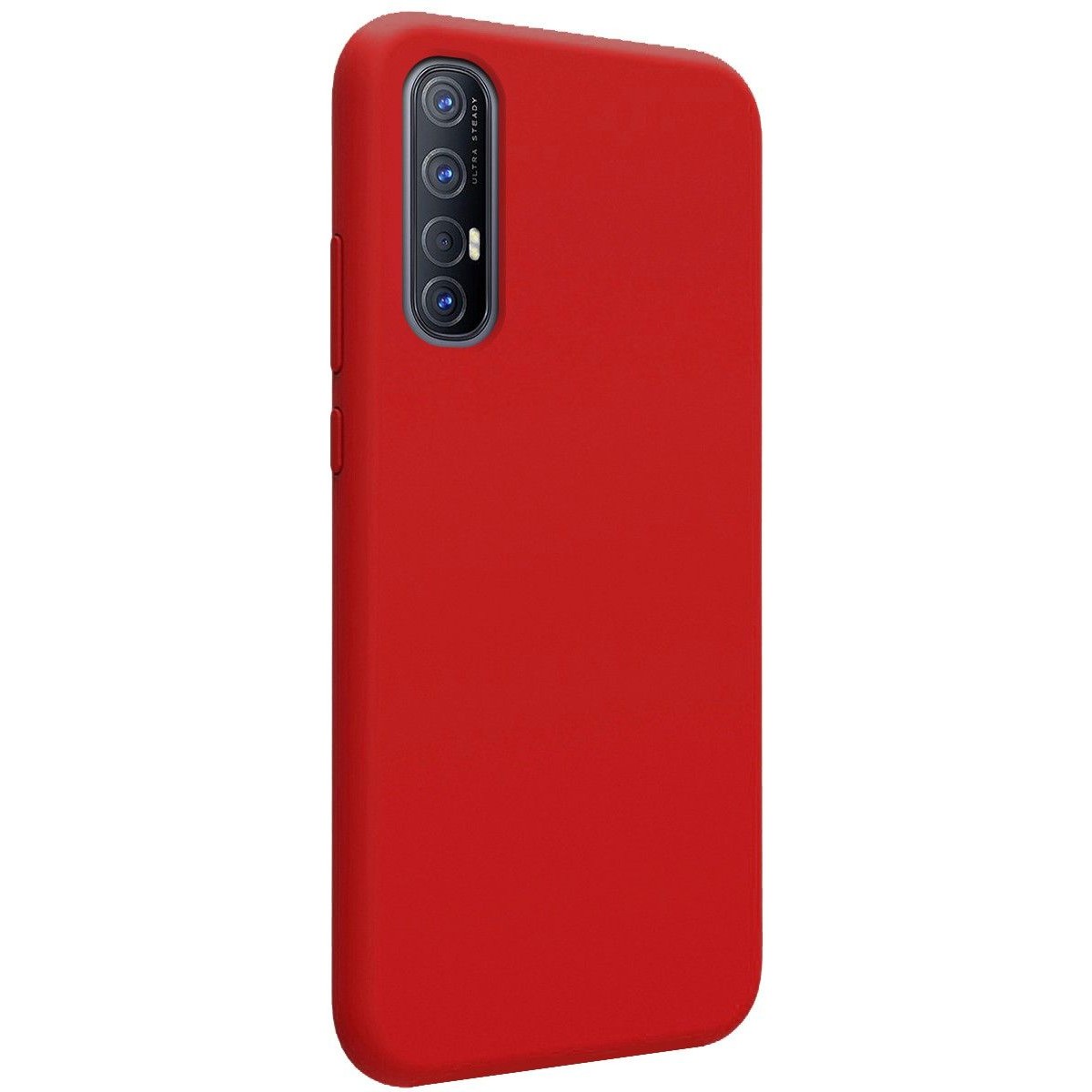 Funda Silicona Líquida Ultra Suave para Oppo Find X2 Neo color Roja