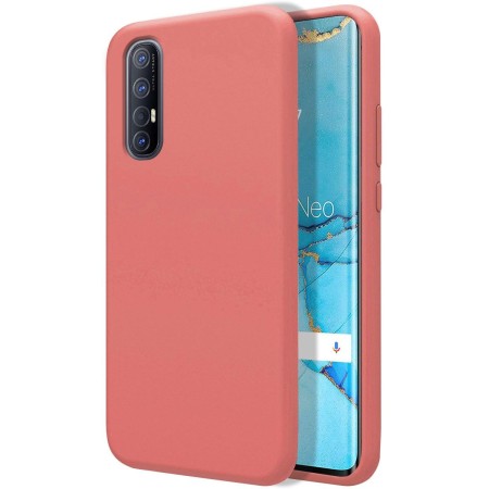 Funda Silicona Líquida Ultra Suave para Oppo Find X2 Neo color Rosa