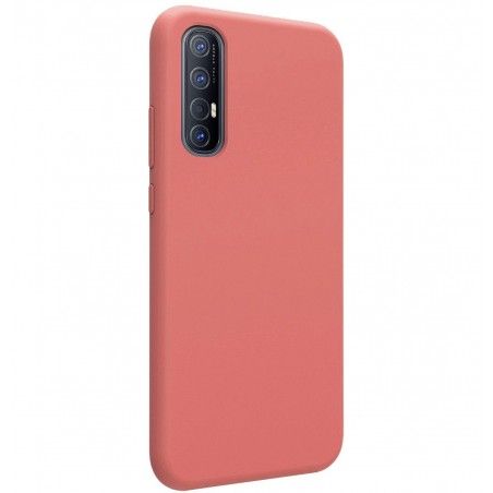 Funda Silicona Líquida Ultra Suave para Oppo Find X2 Neo color Rosa