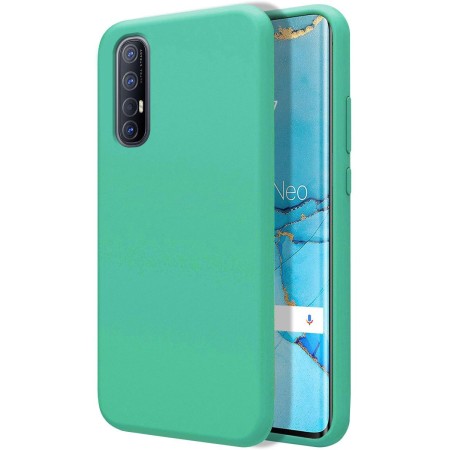 Funda Silicona Líquida Ultra Suave para Oppo Find X2 Neo color Verde