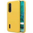 Funda Silicona Líquida Ultra Suave para Oppo Find X2 Pro color Amarilla