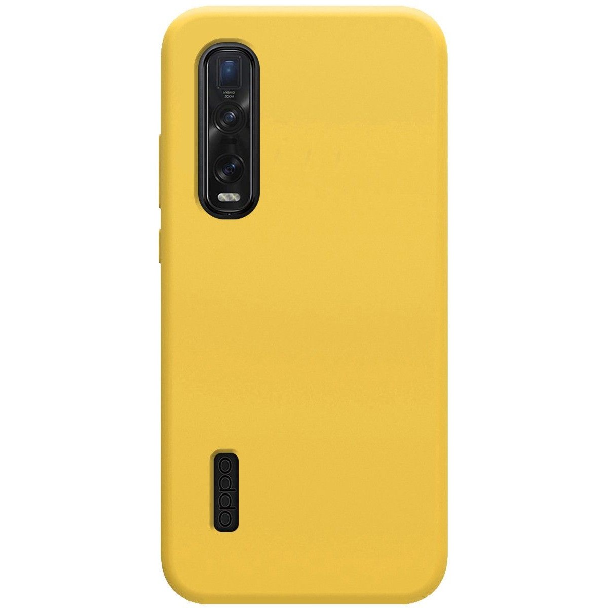Funda Silicona Líquida Ultra Suave para Oppo Find X2 Pro color Amarilla