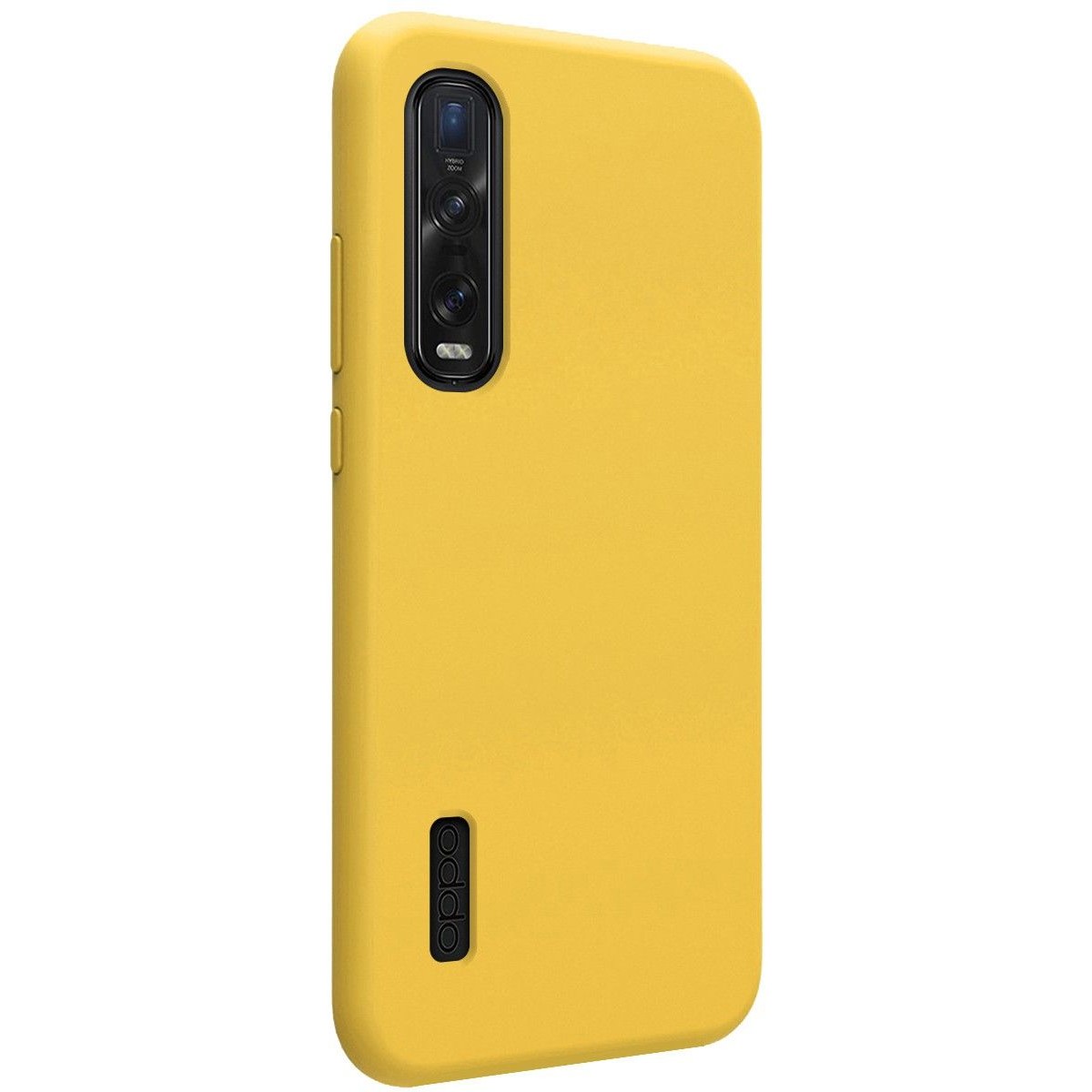 Funda Silicona Líquida Ultra Suave para Oppo Find X2 Pro color Amarilla