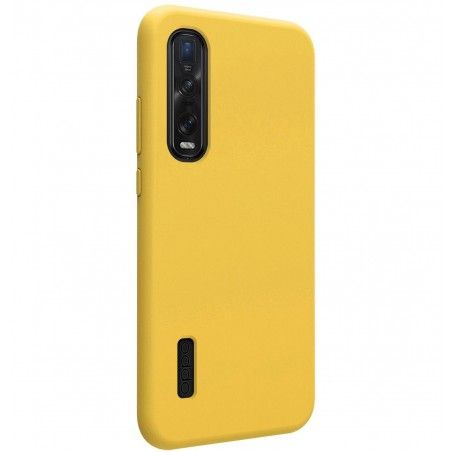 Funda Silicona Líquida Ultra Suave para Oppo Find X2 Pro color Amarilla