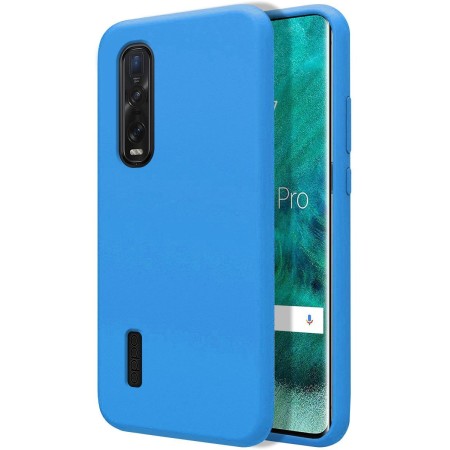 Funda Silicona Líquida Ultra Suave para Oppo Find X2 Pro color Azul