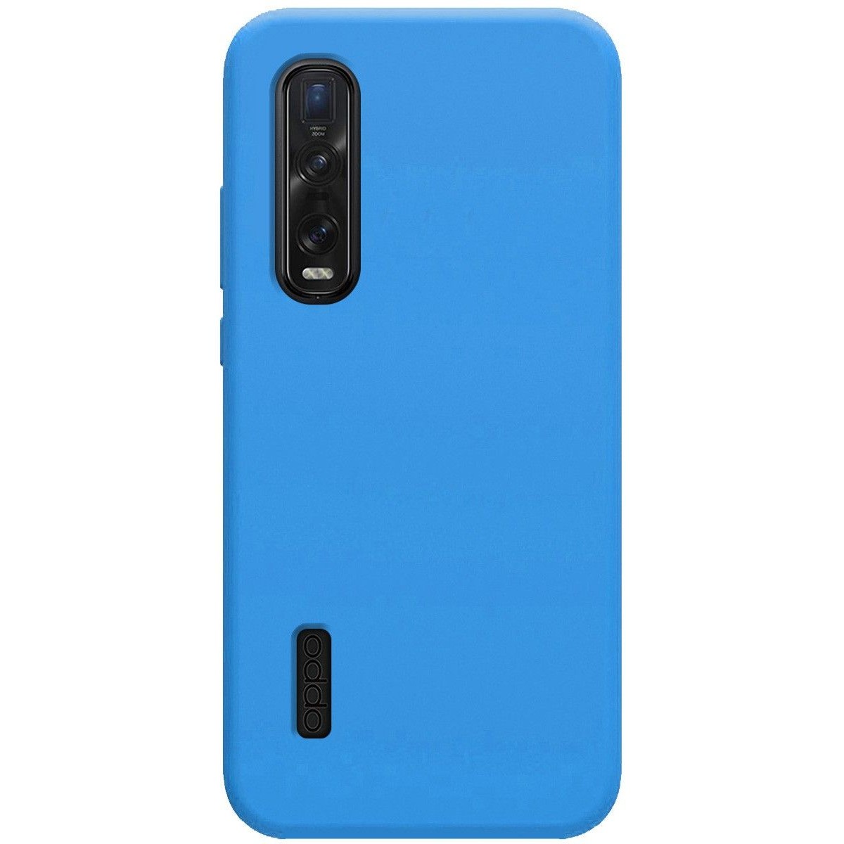 Funda Silicona Líquida Ultra Suave para Oppo Find X2 Pro color Azul