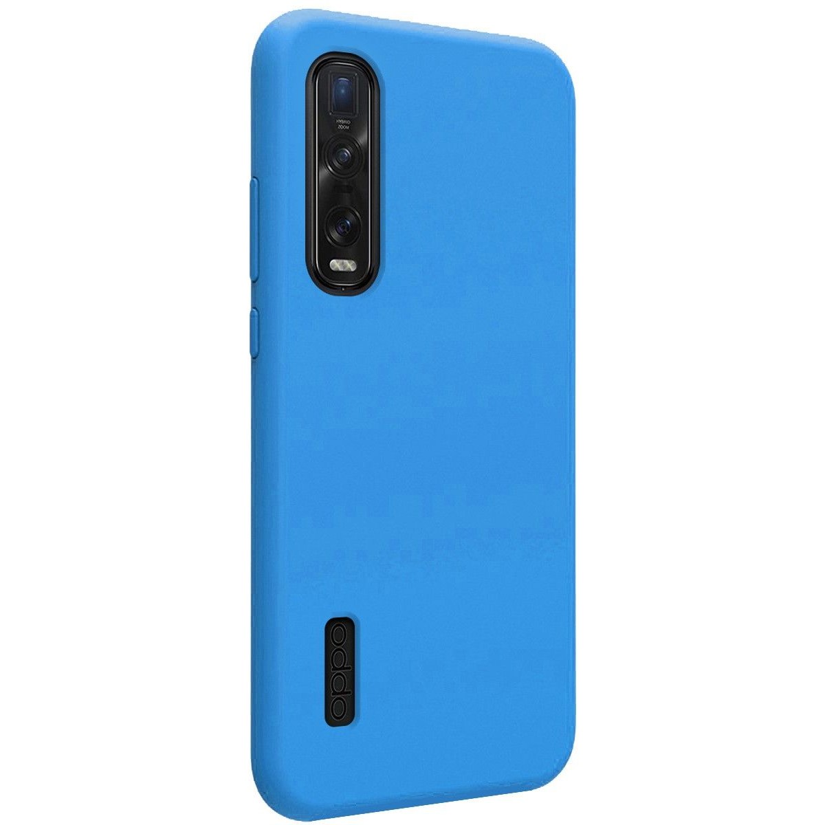 Funda Silicona Líquida Ultra Suave para Oppo Find X2 Pro color Azul