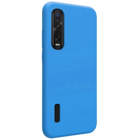 Funda Silicona Líquida Ultra Suave para Oppo Find X2 Pro color Azul