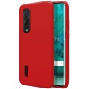 Funda Silicona Líquida Ultra Suave para Oppo Find X2 Pro color Roja