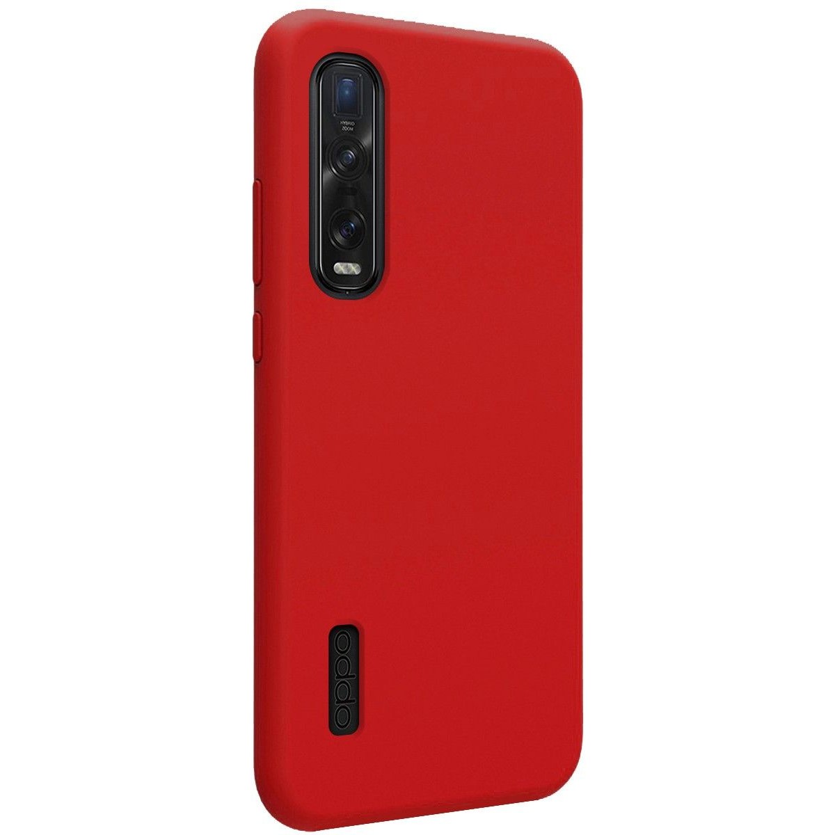Funda Silicona Líquida Ultra Suave para Oppo Find X2 Pro color Roja
