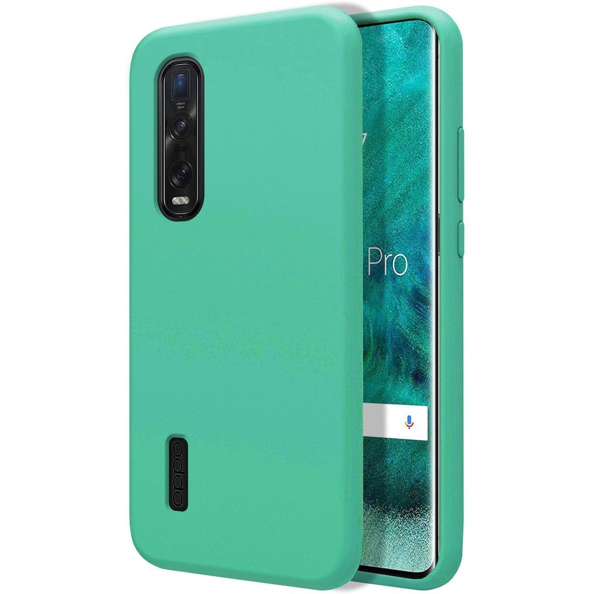 Funda Silicona Líquida Ultra Suave para Oppo Find X2 Pro color Verde