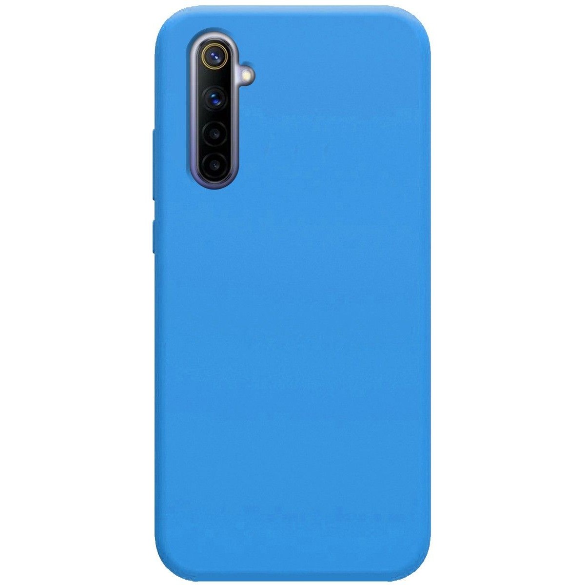 Funda Silicona Líquida Ultra Suave para Realme 6 color Azul