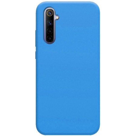Funda Silicona Líquida Ultra Suave para Realme 6 color Azul