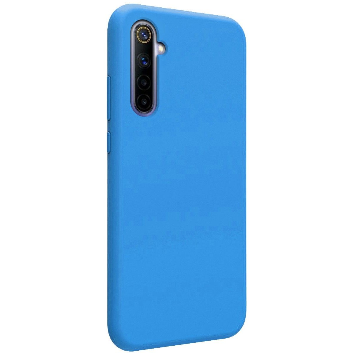 Funda Silicona Líquida Ultra Suave para Realme 6 color Azul