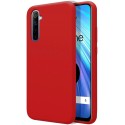 Funda Silicona Líquida Ultra Suave para Realme 6 color Roja