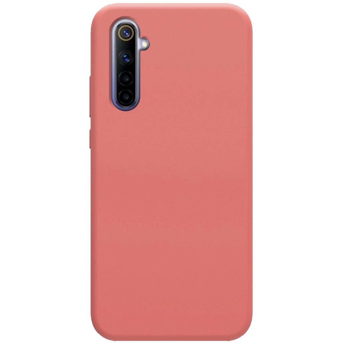 Funda Silicona Líquida Ultra Suave para Realme 6 color Rosa