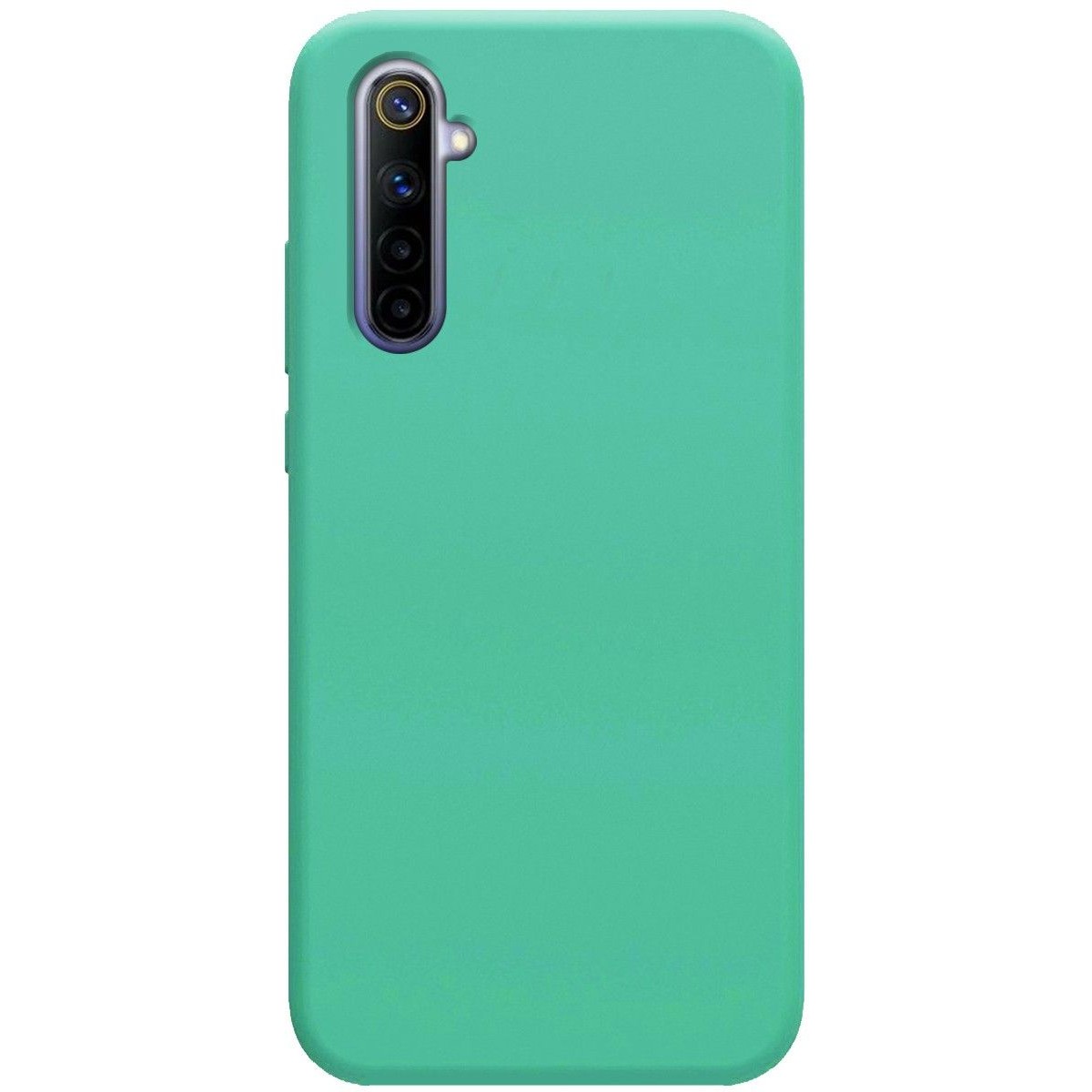 Funda Silicona Líquida Ultra Suave para Realme 6 color Verde