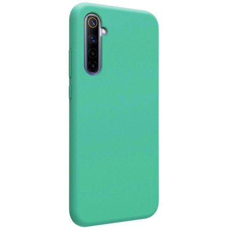 Funda Silicona Líquida Ultra Suave para Realme 6 color Verde