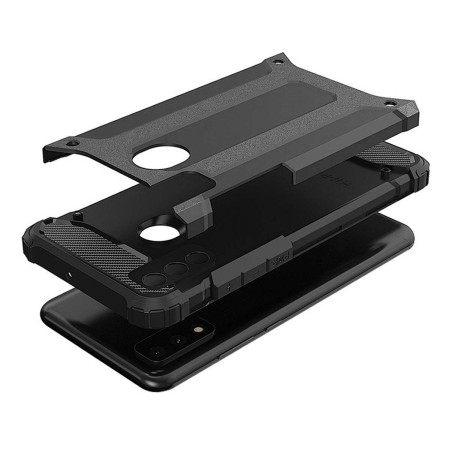 Funda Tipo Hybrid Tough Armor (Pc+Tpu) Negra para Huawei P Smart 2020