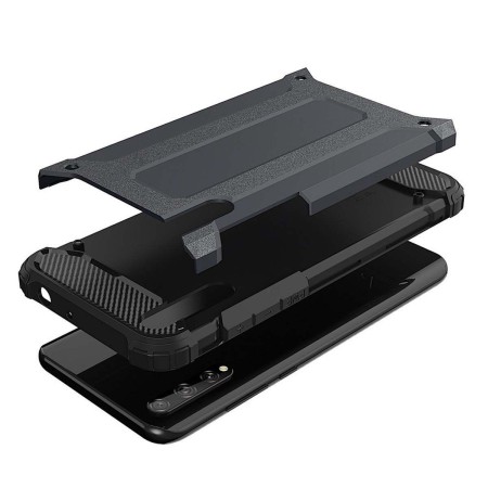 Funda Tipo Hybrid Tough Armor (Pc+Tpu) Negra para Huawei P Smart S / Y8p