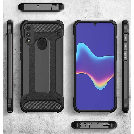 Funda Tipo Hybrid Tough Armor (Pc+Tpu) Negra para Huawei P Smart S / Y8p