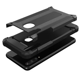 Funda Tipo Hybrid Tough Armor (Pc+Tpu) Negra para Huawei Y6p 2