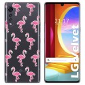 Funda Gel Transparente para LG Velvet 5G diseño Flamenco Dibujos