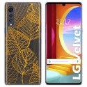 Funda Gel Transparente para LG Velvet 5G diseño Hojas Dibujos