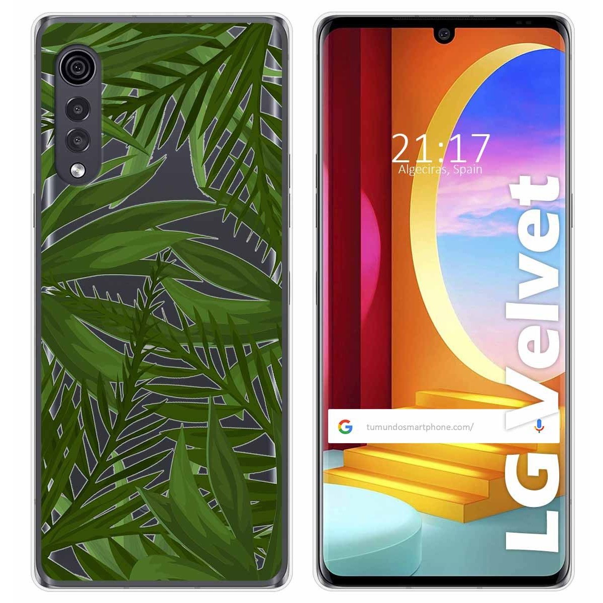 Funda Gel Transparente para LG Velvet 5G diseño Jungla Dibujos