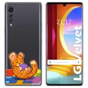Funda Gel Transparente para LG Velvet 5G diseño Leopardo Dibujos