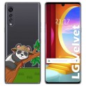 Funda Gel Transparente para LG Velvet 5G diseño Panda Dibujos
