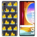 Funda Gel Transparente para LG Velvet 5G diseño Pato Dibujos