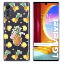 Funda Gel Transparente para LG Velvet 5G diseño Piña Dibujos