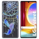Funda Gel Transparente para LG Velvet 5G diseño Plumas Dibujos