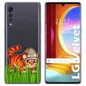 Funda Gel Transparente para LG Velvet 5G diseño Tigre Dibujos