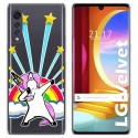 Funda Gel Transparente para LG Velvet 5G diseño Unicornio Dibujos