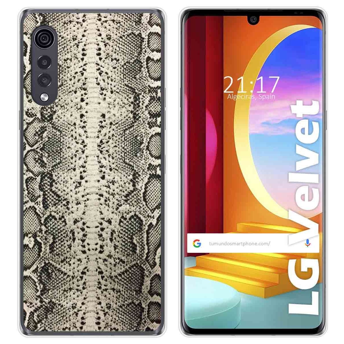 Funda Gel Tpu para LG Velvet 5G diseño Animal 01 Dibujos