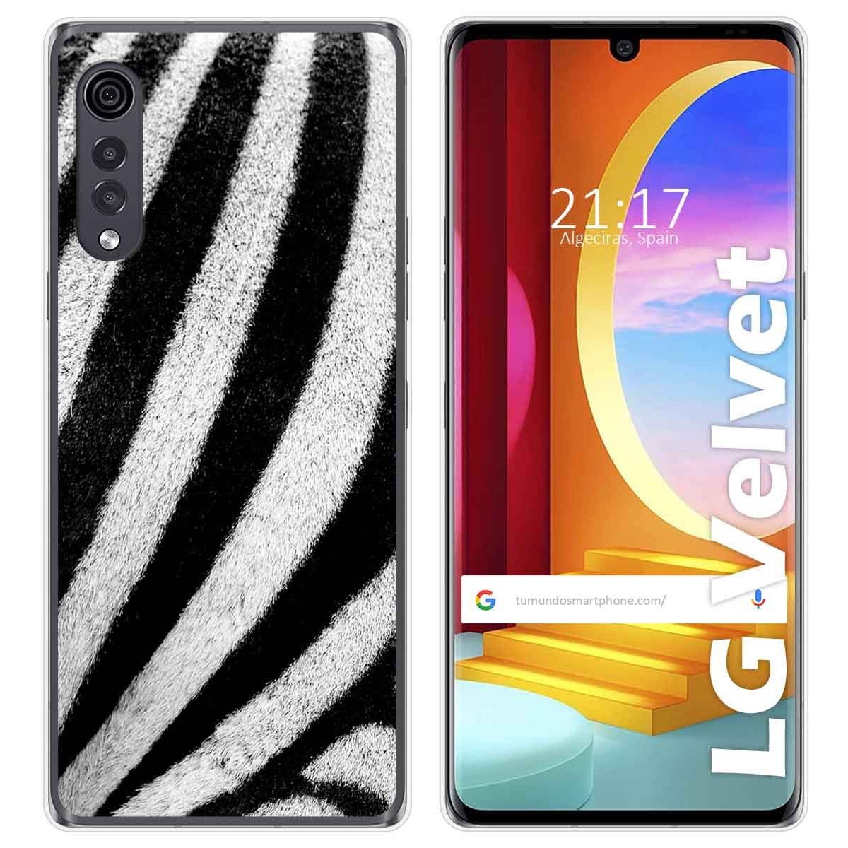 Funda Gel Tpu para LG Velvet 5G diseño Animal 02 Dibujos