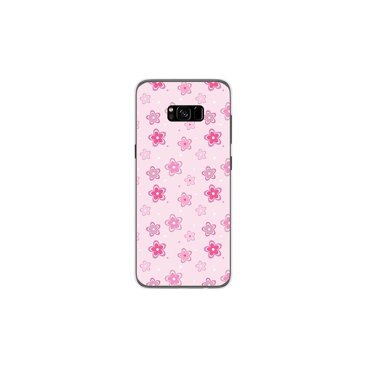 Funda Gel Tpu para Samsung Galaxy S8 Plus Diseño Flores Dibujos