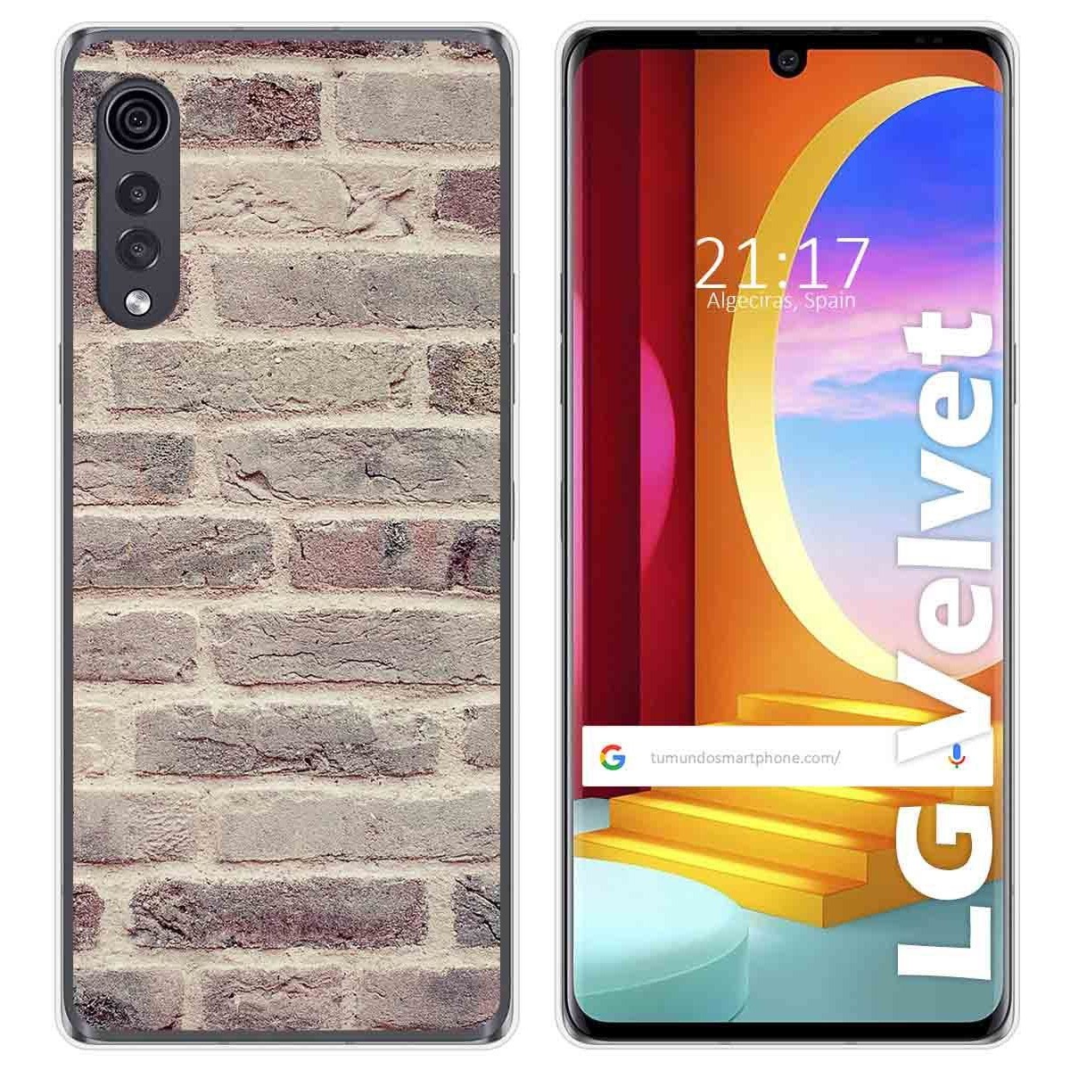 Funda Gel Tpu para LG Velvet 5G diseño Ladrillo 01 Dibujos