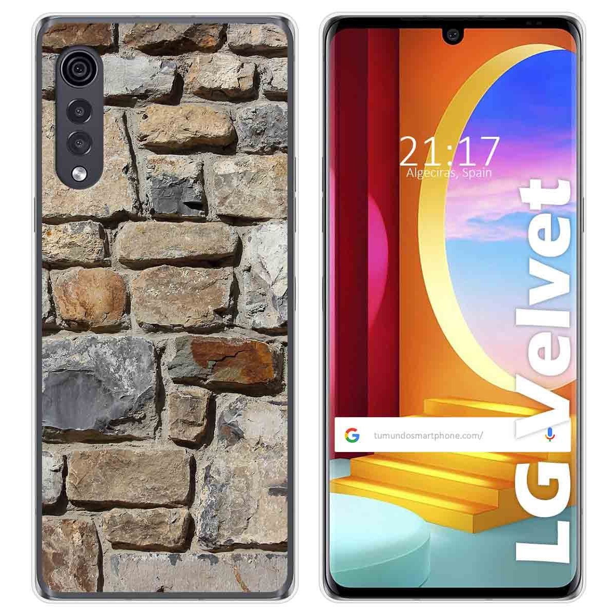 Funda Gel Tpu para LG Velvet 5G diseño Ladrillo 03 Dibujos